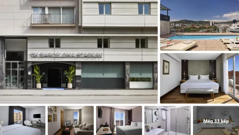 Barcelona hotel a camp Nou stadion közelében.