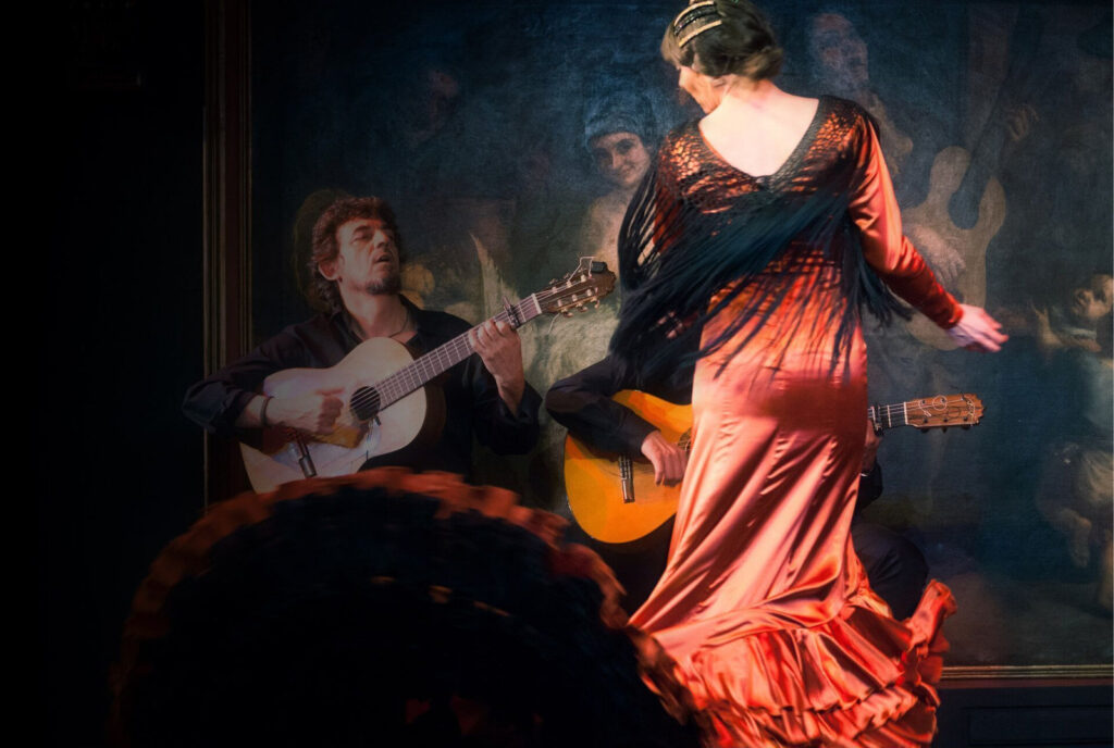 Flamenco est és előadás Madridban